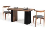 Classicе Set Sala Da Pranzo Tavolo Da Pranzo Sedie 3Pcs Marrone