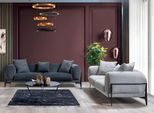 Divani Imbottiti Esclusivi Di Design 3 Posti Divano Moderno Grigio Da Salotto