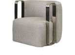 Poltrona Moderna Monoposto In Tessuto Soggiorno Grigio Imbottito Poltrona Design