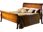Letto Marrone Camera Da Letto Mobili In Legno Tessile Design Letti D'albergo Stile Art Deco Nuovo