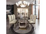 Tavolo Tavolo Da Pranzo In Legno Set Sala Da Pranzo 6X Sedie Set Sedie Lehn Gruppe Italia
