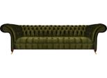 Divano Da Salotto Divano A Tre Posti Nuovo Chesterfield Verde Imbottito Mobili D'arredo