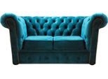Divano Chesterfield Blu Divano A Due Posti Arredamento Per Il Soggiorno Nuovo Tessile