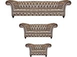 Set Di Divani Moderni Di Design Chesterfield Set Di Divani 3 Pezzi Nuovo Arredamento