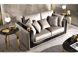 Divano 2 Posti Design Moderno Imbottitura Tessile Divani Seduta Mobili Soggiorno Grigio