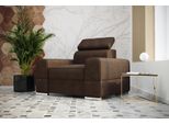 Design Sedia Di Lusso Poltrona Divano 1 Posto Televisione Lounge Chaise Sofa Pelle Tessile