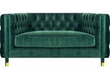 Divano Tessile Divano A Due Posti Verde Design Mobili Moderni Imbottiti Chesterfield