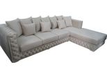 Chesterfield Design Divano Angolare Divano Imbottito Seduta Angolare Set Di Divani Moderni In Tessuto