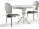 Set Da Pranzo In Legno Sala Da Pranzo Tavolo Da Pranzo Sedie 5Pz Zona Pranzo Bianco