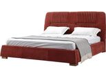 Letto Matrimoniale Rosso Di Design Struttura Del Letto Letti Letti In Legno Letto Tessile Per La Camera Da Letto