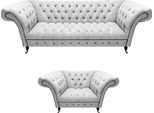 Set Da Salotto Divano A Tre Posti Chesterfield Poltrona Moderna Divano Design Arredamento