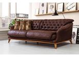 Marrone Chesterfield Tre Posti Imbottiti Divani Di Lusso Divano Moderno