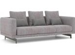 Divano Grigio A Tre Posti Divano Soggiorno Design Moderno Imbottito Di Lusso