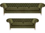 Divano Di Lusso A Tre Posti Con Divano A Due Posti Design Moderno 2X Divani Chesterfield