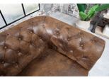Chesterfield Divano Tessile Imbottito 2 Posti Divani In Tessuto Divani Marrone Due Posti