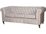 Divano Chesterfield A 3 Posti Divano In Pelle Divano Imbottito Set Di Sedili A Tre Posti Nuovo