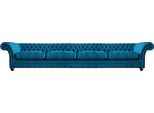 Divano A Quattro Posti Divano Arredamento Di Lusso Imbottito Sedile Tessile Chesterfield