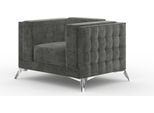 Poltrona Chesterfield 1 Posto Divano Tappezzeria Nuovo Divano Tessile Lusso