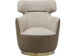 Poltrona Wing Chair Poltrona In Tessuto Monoposto Beige Club Chair Moderna