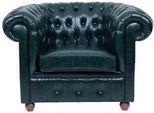 Chesterfield Verde Scuro Poltrona Salotto Salotto Televisione Monoposto