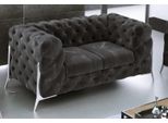Divano Chesterfield 2 Posti Sedile Imbottito Tessuto Pelle Divani Divani Divano
