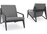 Poltrona Di Lusso Soggiorno Poltrona Tessile Design Moderno Imbottitura Nuova