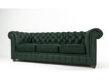 Divano Chesterfield Divano Tappezzato 3 Posti Set Divani Divani Verde Nuovo