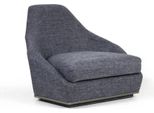 Poltrona Moderna Di Design Poltrona Grigia Seduta Di Lusso Per Il Soggiorno Tessile Nuovo