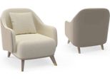 Poltrona 1 Posto Divani Imbottiti Design Lusso Tessile Divano Bianco Divano Nuovo