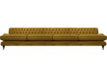 Divano Da Salotto Quattro Posti Divano Arredo Tessuto Imbottito Chesterfield