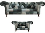 Divano Da Salotto Divano A Tre Posti Poltrona Imbottita Poltrona Chesterfield Multicolore