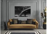Divano 3 Posti Marrone Tessile Soggiorno Design Divano Moderno Nuovo Lusso