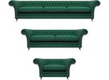 Set Da Salotto Di Lusso Completo Di Mobili Imbottiti Chesterfield A 3 Pezzi