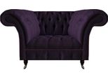 Mobili Imbottiti Poltrona Di Lusso Seduta Imbottita Divano Da Salotto Mobili Viola Chesterfield