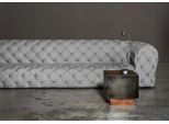 Grigio Chesterfield Soggiorno Design Moderno Divano Mobili Divano Tessuto Grande Xxl Nuovo