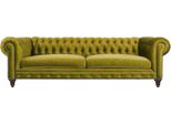 Giallo Soggiorno Moderno Chesterfield Tre Posti Mobili Creativi Tessuto Xxl
