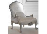 Poltrona Di Lusso Imbottita Trono Barocco Rococò In Vero Legno Mobili Italiani Monoposto