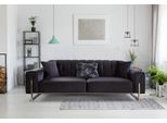 Divano Di Design A 3 Posti Arredamento Moderno Nero 240Cm Grande Xxl Soggiorno