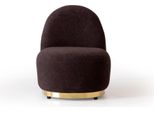 Poltrona Moderna Marrone Soggiorno Tessile Mobili Di Lusso Design Lounge Club