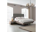 Kindermöbel Garnitur Kinderzimmer Kinderbett Grau Holz Set 4tlg