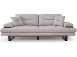 Divano Grigio Di Design A 3 Posti In Stile Moderno In Salotto 238Cm Divani