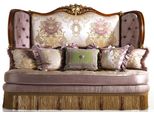 Divano Classico A Tre Posti, Mobili Imbottiti, Divano Viola, Chesterfield, 3 Posti