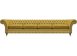 Divano A Quattro Posti Divano Giallo Mobili Soggiorno Imbottiti Mobili Chesterfield Nuovo