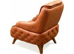 Poltrona Seduta Design Moderno Tappezzeria Soggiorno Seduta Singola Stile Relax Pelle Lusso