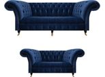 Set Chesterfield Divano A Tre Posti Divano Arredo Poltrona Soggiorno Nuovo