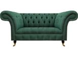 Divano Da Salotto Verde Divani A Due Posti Imbottiti Chesterfield Nuovo