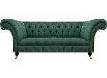 Lusso Divano A Tre Posti Divano Chesterfield Soggiorno Verde Sedile Imbottito Nuovo