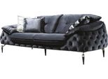 Divano Chesterfield A Tre Posti Imbottito Divani In Pelle Tessile Divani Mobili Nuovi