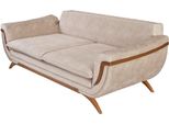 Divano Di Design A 3 Posti In Tessuto Beige Divano Imbottito Divani Tessili Nuovo Divano