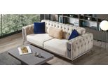 Bianco Chesterfield 3 Posti Divano Di Lusso In Tessuto Divano Arredo Soggiorno Divano